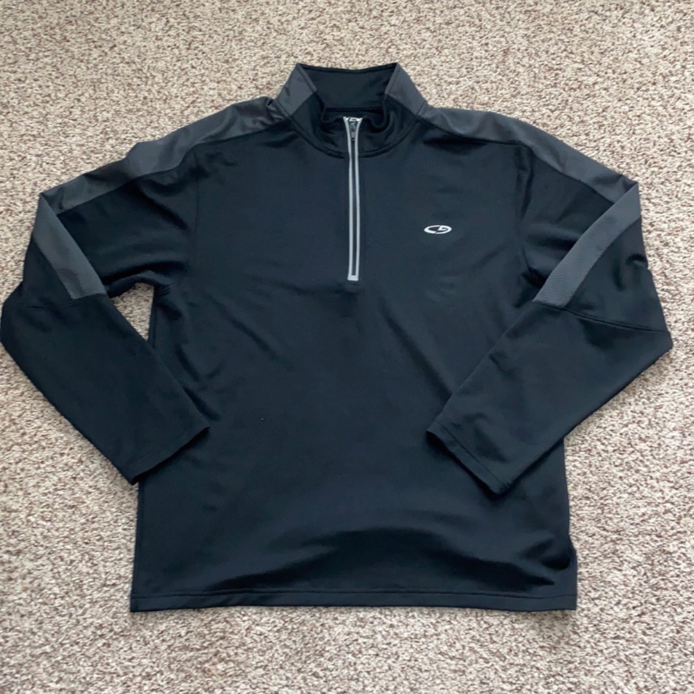 Men’s size large black 3/4 zip pullover